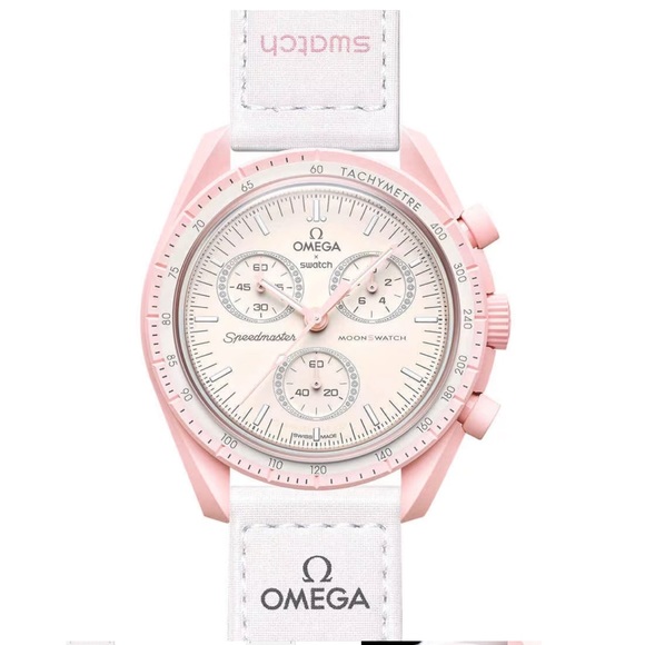 Omega Accessories - Omega Swatch Bioceramic Venus Pink MoonSwatch Watch NWT Brand New